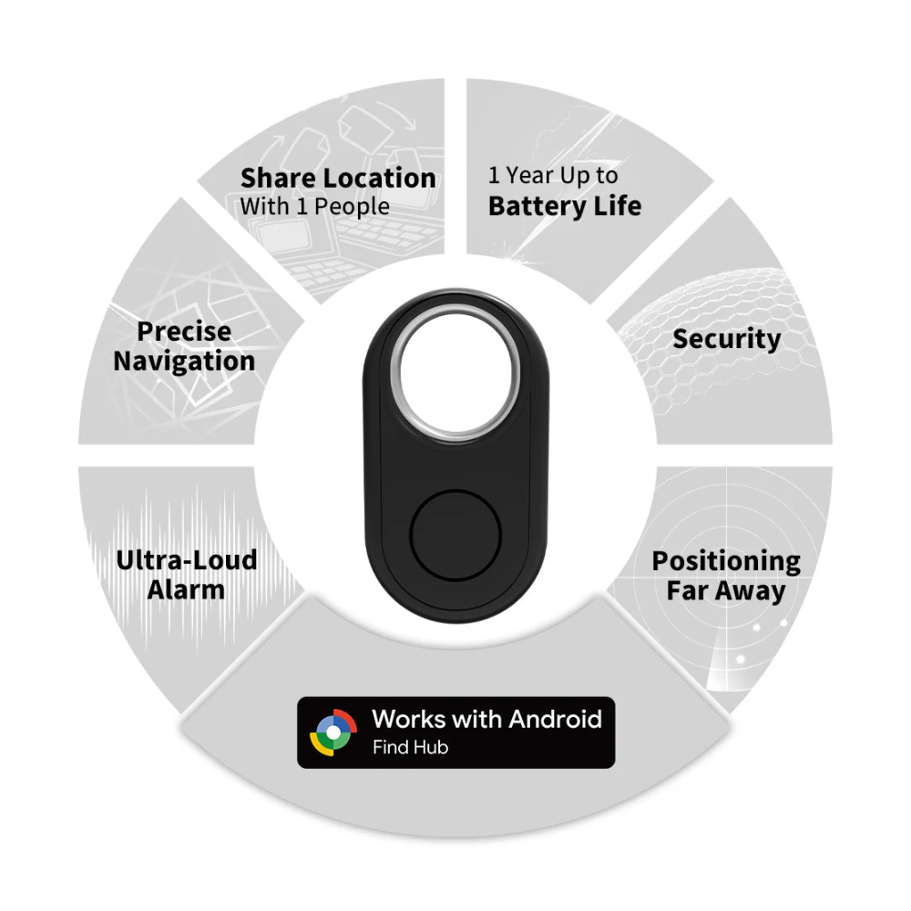 Long Distance Tracker for Samsung Device via Android Google Find Hub App Locator Finder Far Away Positioning Anti-Lost Smart Tag